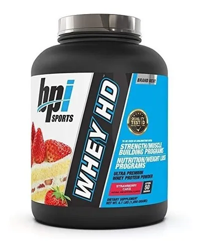 Proteina Bpi Sports Whey Hd 4.1 Lbs Sabor Strawberry Cake