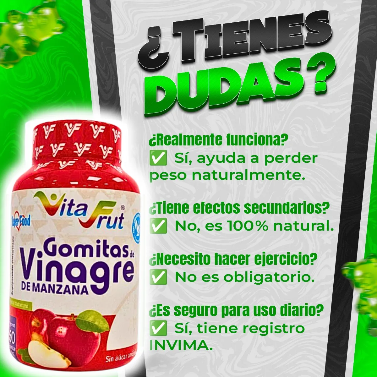 Vinagre De Manzana Usn En Capsulas - Imagen 9