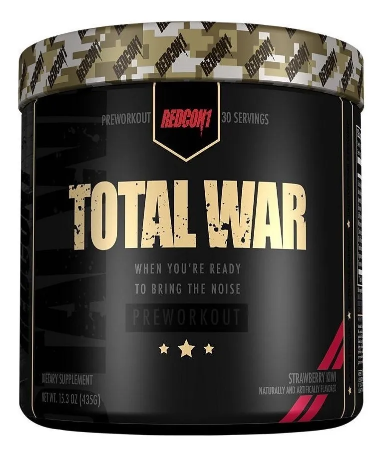 Preentreno Redcon1 Total War Sabor Frutilla Kiwi 441g Energía y Enfoque - Imagen 2