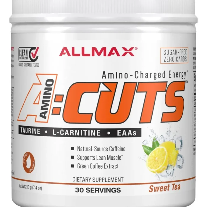 Bebida Energética Allmax Aminoácidos 210g Sweet Tea Sin Azúcar 30 Porc