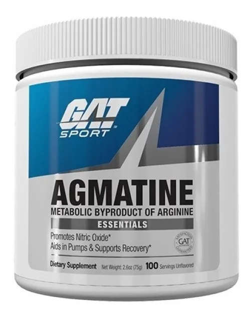 Pre Entreno Gat Agmatine Sulfate 100 Servicios Sabor Sin sabor
