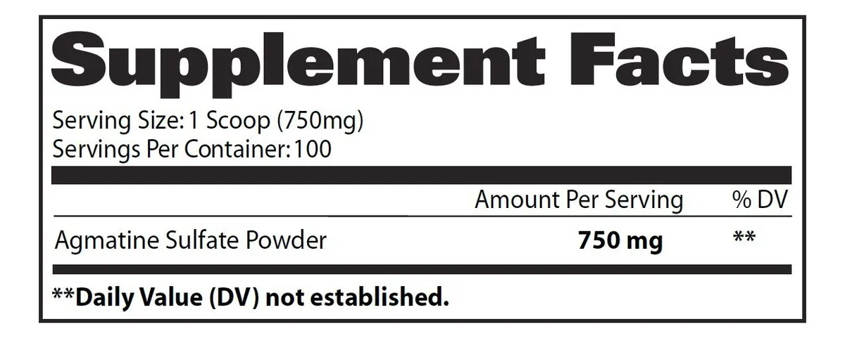 Pre Entreno Gat Agmatine Sulfate 100 Servicios Sabor Sin sabor - Imagen 2