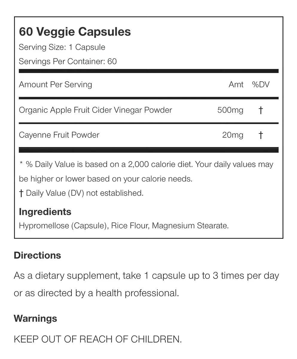 Vinagre De Manzana Usn En Capsulas - Imagen 2