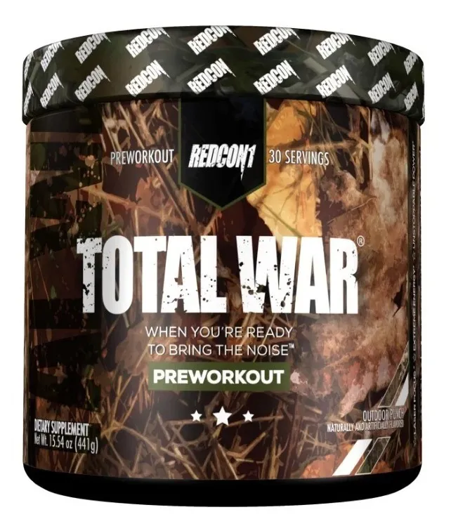Preentreno Redcon1 Total War Sabor Outdoor Punch 441g Polvo Deportivo