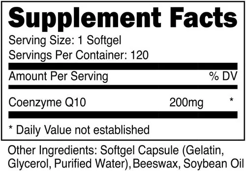 Nutricost 120 cápsulas de Coenzimas Coq10 100mg - Imagen 2