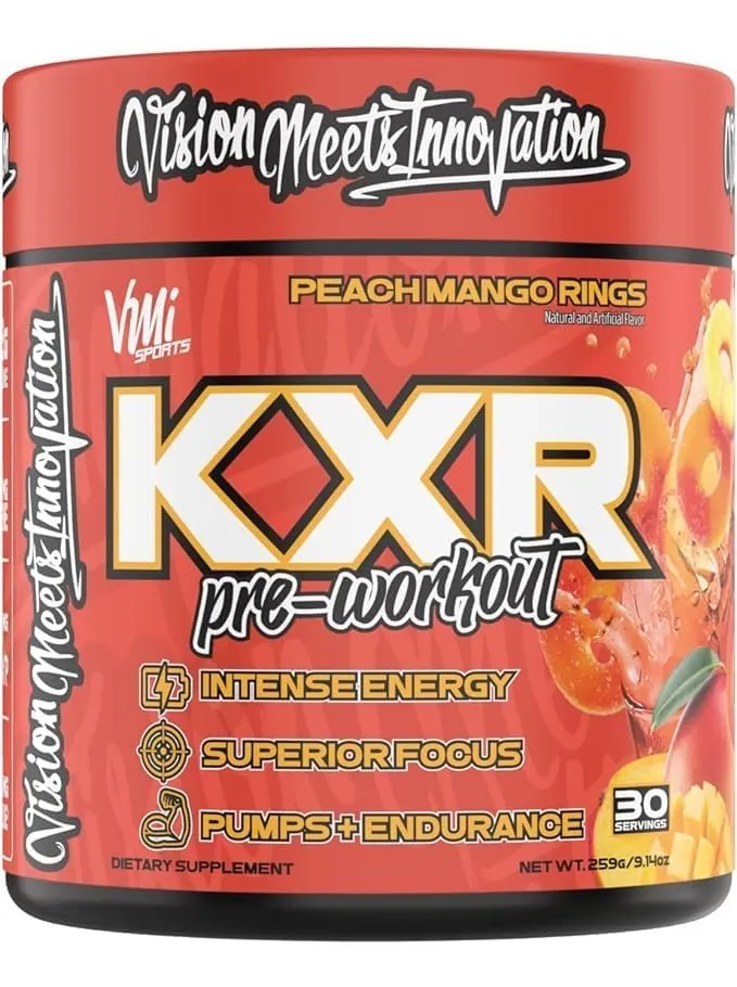 Vmi Sports K-xr Pre Entreno Intenso C/ Beta Alanina / 30 Srv Sabor Peach Mango Rings - Imagen 2