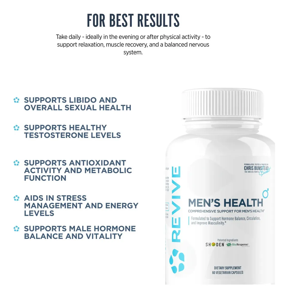 Revive Men S Health 60 Caps Sin Sabor - Imagen 3