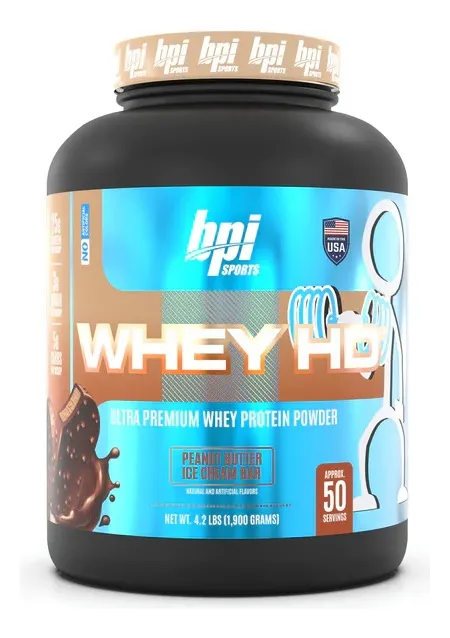 Bpi Sports Whey Hd Proteina 4.2 Lb + Sabor Peanut Butter Ice Cream Bar