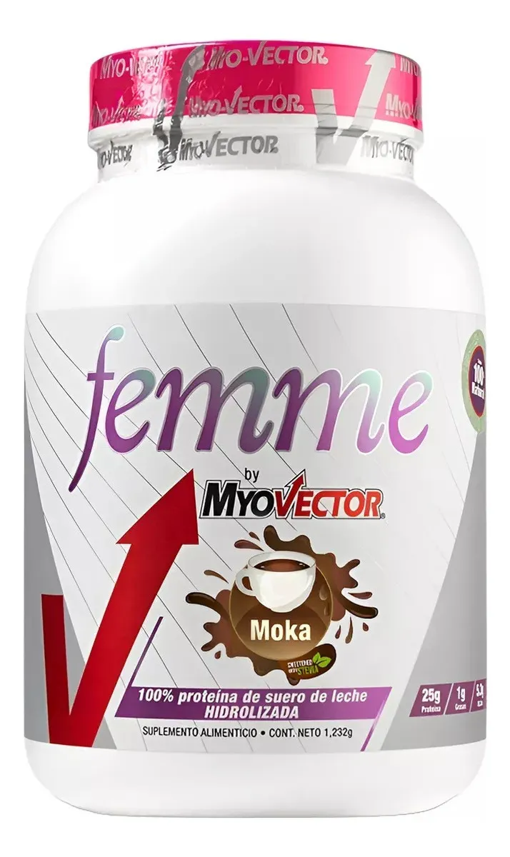 Suplemento En Polvo Myo-vector Myo-vector Femme Proteínas Sabor Moka X 28g