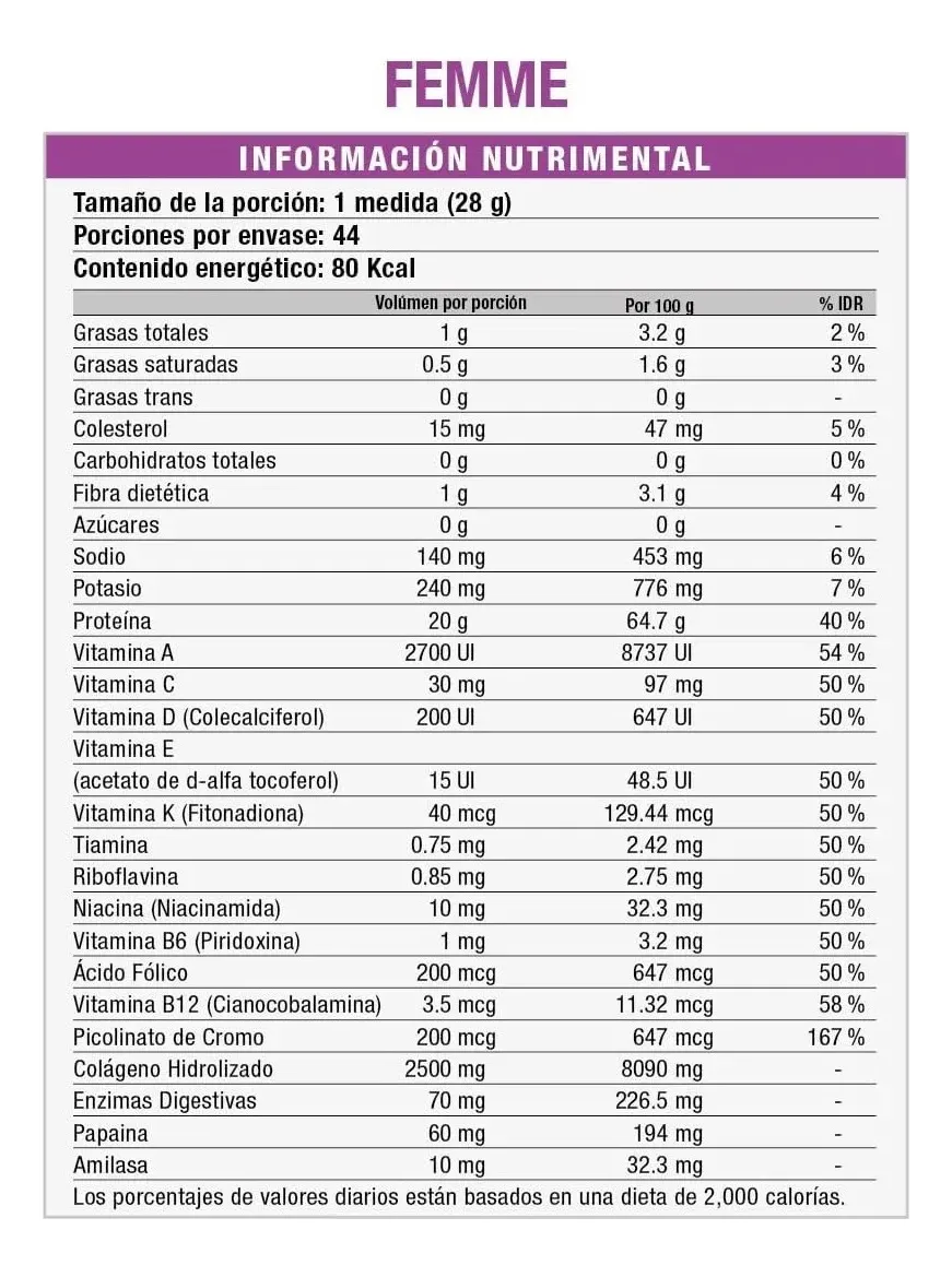 Suplemento En Polvo Myo-vector Myo-vector Femme Proteínas Sabor Moka X 28g - Imagen 3