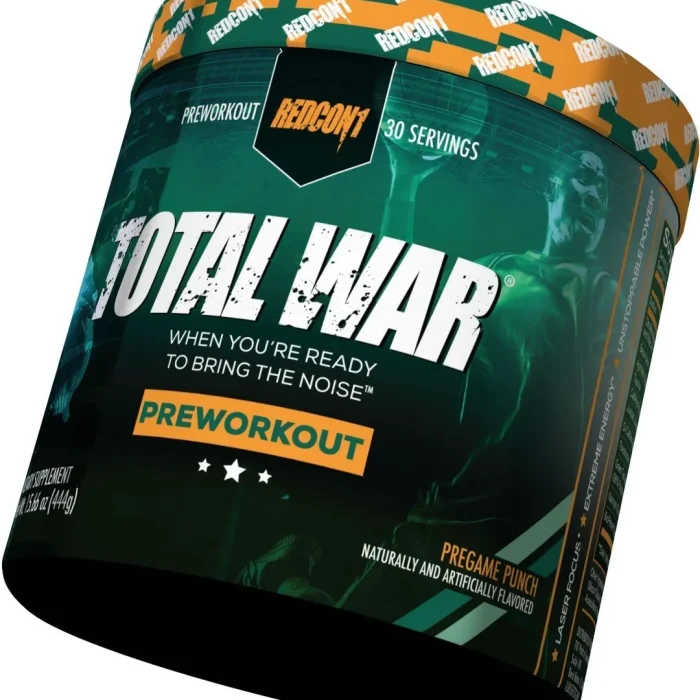Total War Redcon1 Pre Workout 30 Servicios Lpv Pw2 Sabor Pregame Punch