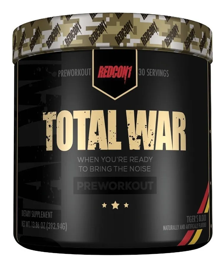 Total War Redcon1 Pre Workout 30 Servicios Lpv Pw2 Sabor Pregame Punch - Imagen 2