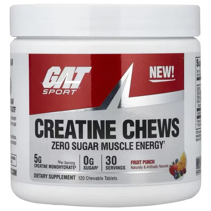 Gat Creatina Chews Creatine 120 Tablets Sabor Fruit Punch Fruit Punch