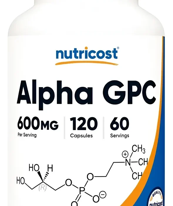 Alpha Gpc 600 Mg 120 Capsulas Nutricost Sabor Sin sabor
