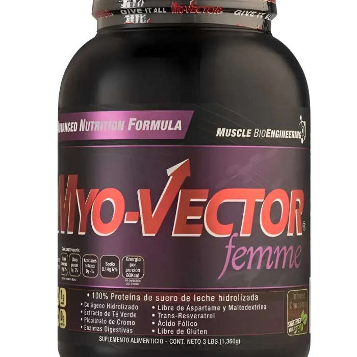 Proteina Myovector Femme 3 Lb Zero Carbs 44 Servicios Sabor Cappuccino
