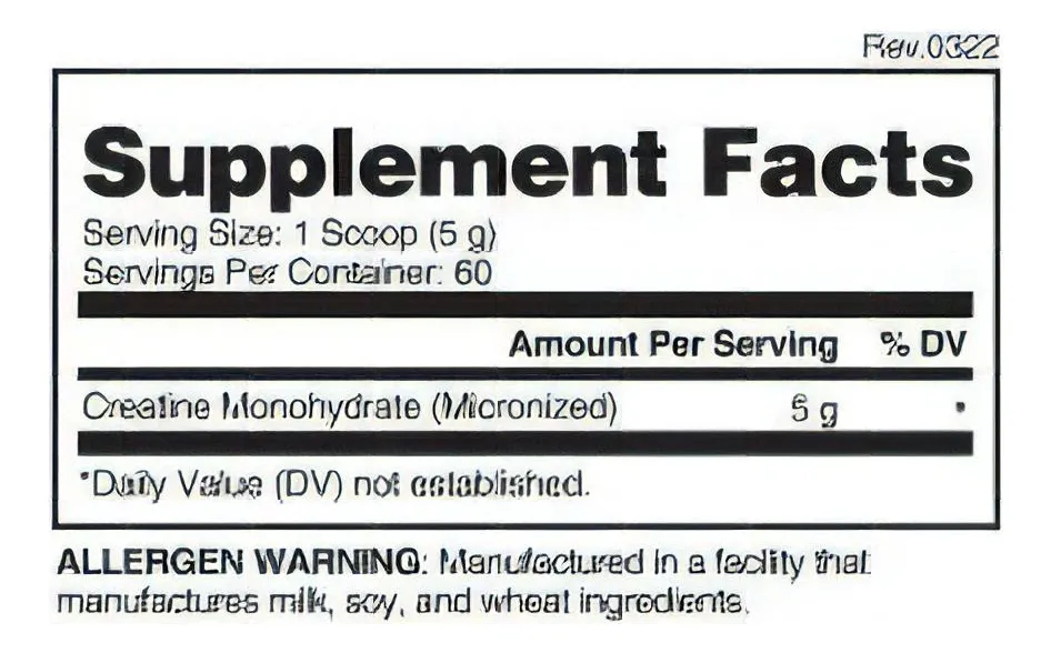 Evogen Creatina 300 Grs 60 Serv Sabor Sin Sabor - Imagen 6
