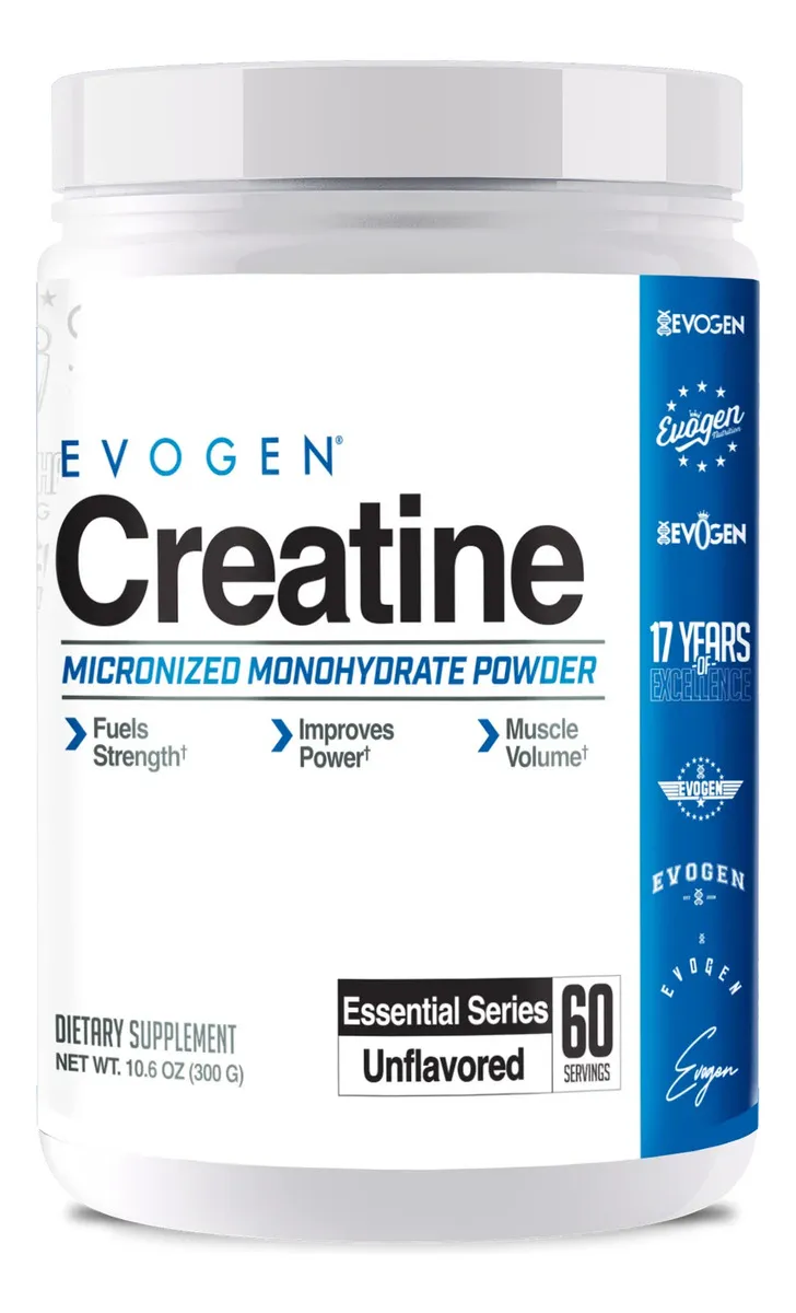 Evogen Creatina 300 Grs 60 Serv Sabor Sin Sabor