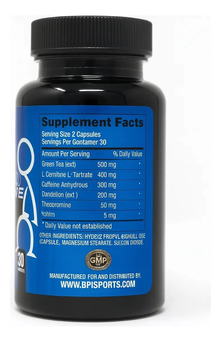 BPI Dissolve Suplemento Termogénico 60 Cápsulas Cafeína Té Verde L-Carnitina - Imagen 2