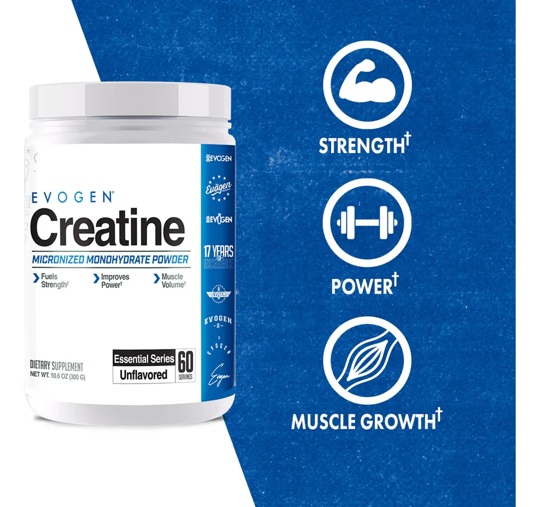 Evogen Creatina 300 Grs 60 Serv Sabor Sin Sabor - Imagen 2