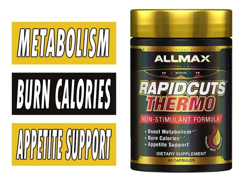 Allmax Rapidcuts Thermo 60 Caps Termogénico Sin Estimulantes Sabor Sin sabor - Imagen 3
