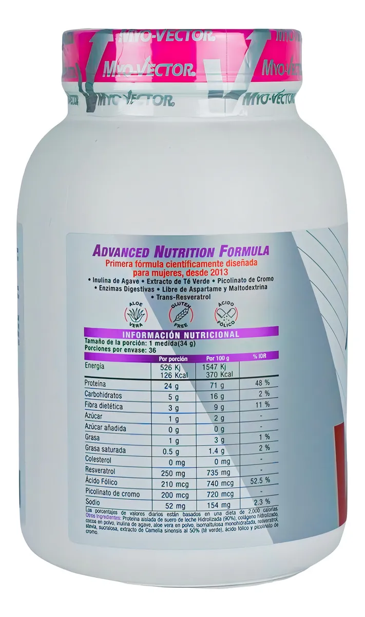 Suplemento en polvo Myo-Vector Myo-Vector Femme Proteínas de Femme sabor chocolate x 28g - Imagen 2