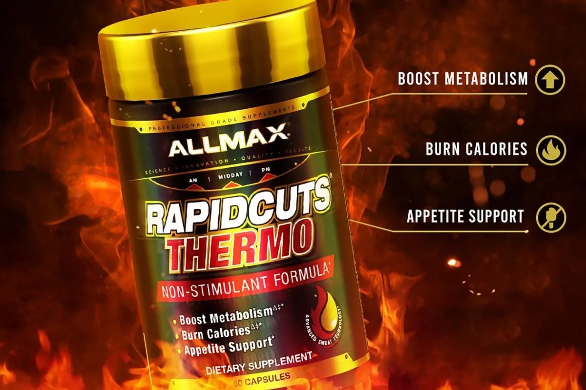 Allmax Rapidcuts Thermo 60 Caps Termogénico Sin Estimulantes Sabor Sin sabor - Imagen 2