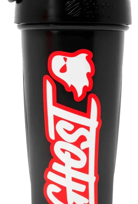 Shaker Ghost Rojo Logo 800 Ml Negro