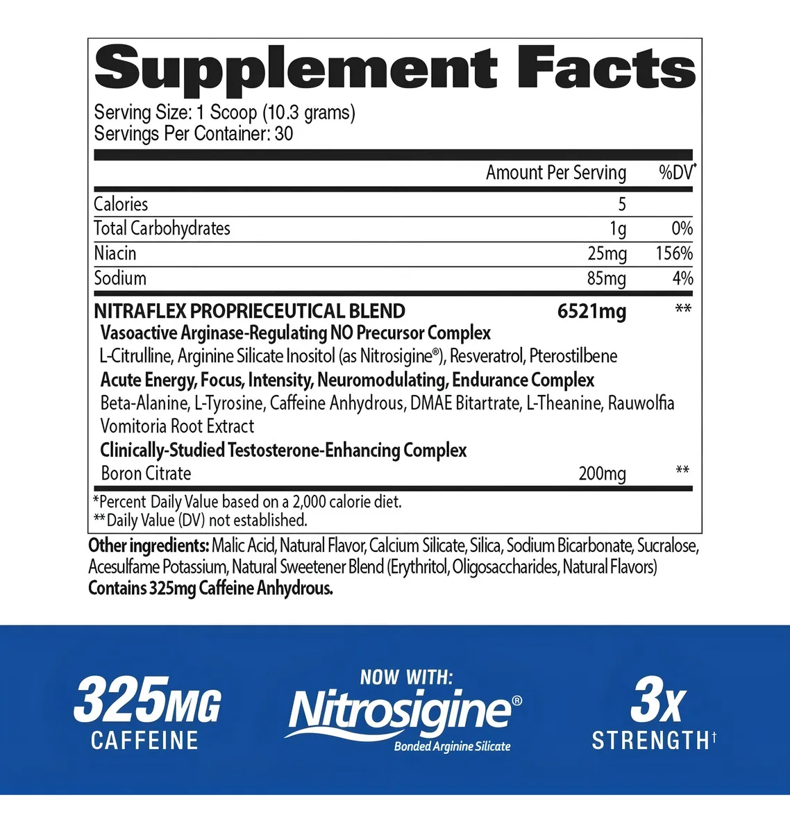 GAT Sport Nitraflex Pre-Workout Aminoácidos Sabor Black Cherry 297g - Imagen 2