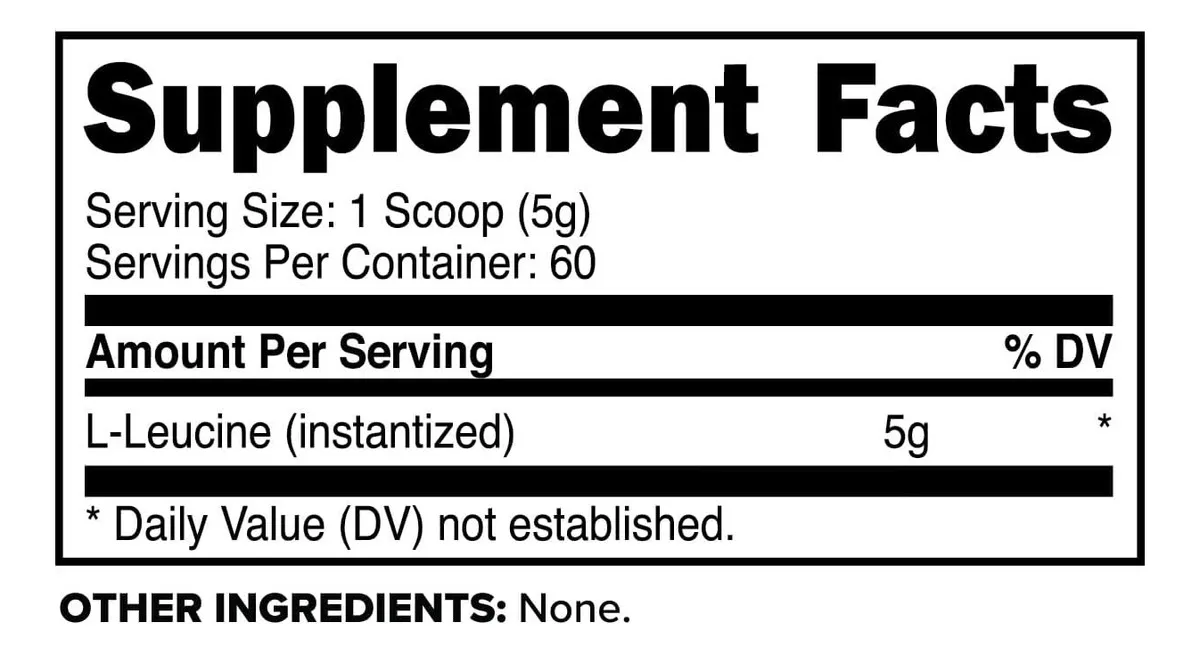 Suplemento Primaforce L-leucina En Polvo 300 G, 60 Porciones - Imagen 3
